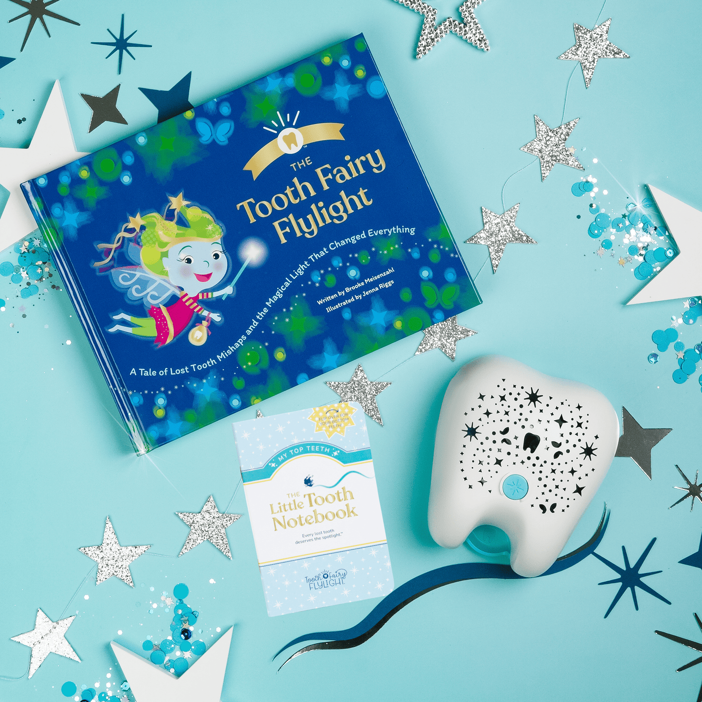 Tooth Fairy Box Set - Includes Flylight, Book, & Notebook - Tooth Fairy Flylight