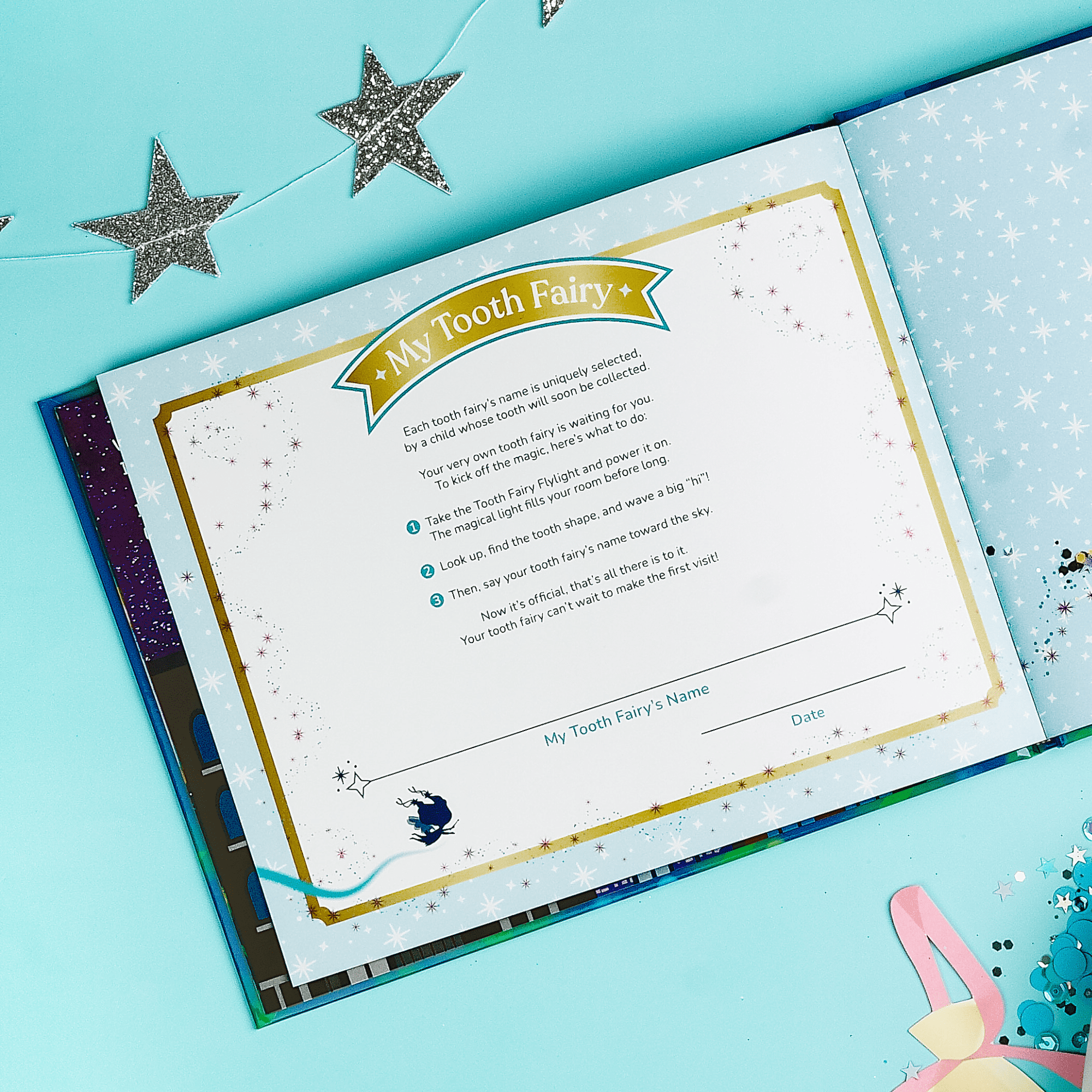 Tooth Fairy Box Set - Includes Flylight, Book, & Notebook - Tooth Fairy Flylight