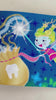 Video of The Tooth Fairy Flylight Storybook pages that explain what tooth fairies do with the teeth they collect