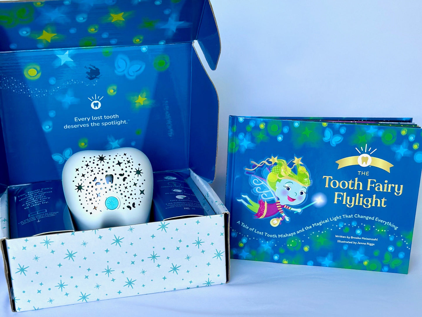 Tooth Fairy Flylight BUNDLE - Includes Boxed Set AND Little Tooth Notebook